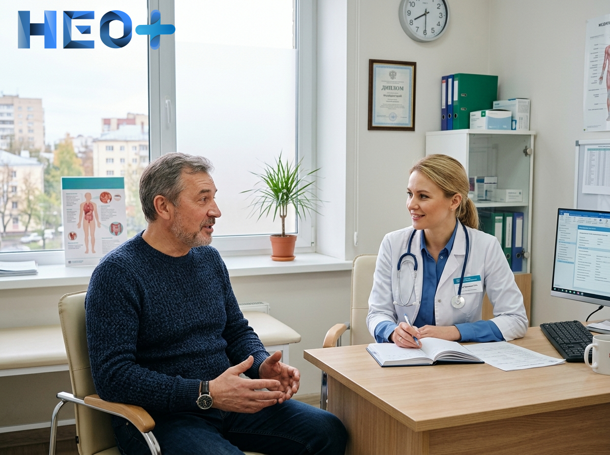 Консультация с врачом в клинике